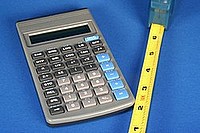 Tools for measuring  and calculating.