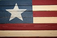 Americana Wooden Flag