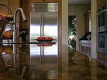 Top of the line stainless steel appliances